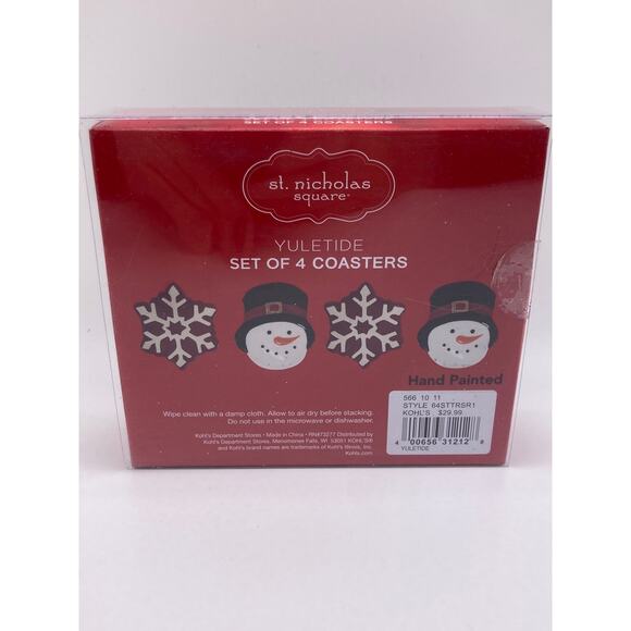 Set of four new coasters and a set of two kitchen towels both new - Picture 7 of 11